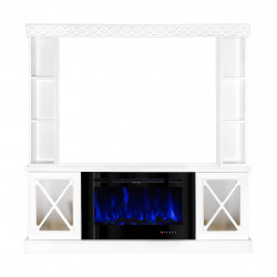 Cheminée électrique – Sorrento Plus & Adeli – 1500W – Blanc - ArtFlame