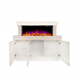 Cheminée électrique – Stefania & Dalas – 1500W – Blanc de marque ArtFlame, référence: B9081900