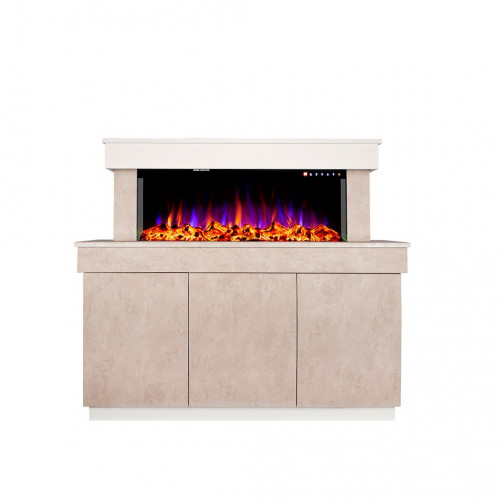 Cheminée électrique – Stefania & Dalas – 1500W – Blanc - ArtFlame