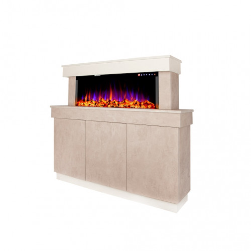 Cheminée électrique – Stefania & Dalas – 1500W – Blanc - ArtFlame