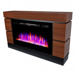 Cheminée électrique – Harmony & Adeli – 1500W – Flamme LED 3 couleurs – Wenge - ArtFlame