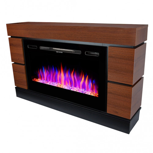 Cheminée électrique – Harmony & Adeli – 1500W – Flamme LED 3 couleurs – Wenge - ArtFlame