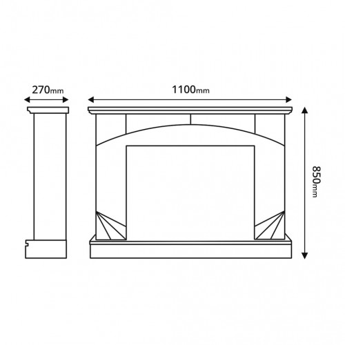 Cheminée électrique – Madeira & Lorance color – 1500W – Flamme 3 couleurs - Noisette - ArtFlame