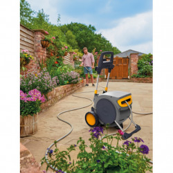Dévidoir automatique mobile Auto Reel – 30 m + 5 m – avec lance 3 en 1 - HOZELOCK