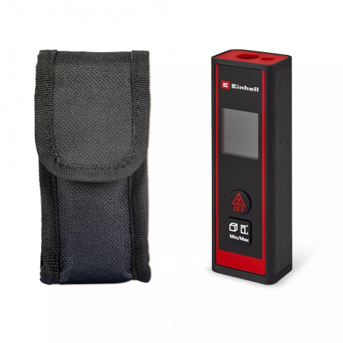 Télémètre laser TC-LD 40 R – Portée 40 m – ±3 mm/m – Mesure distance, surface et volume – Écran LCD rétroéclairé - EINHELL 