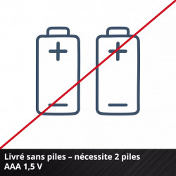 Télémètre laser TC-LD 60 R – Portée 60 m – ±2 mm/m – Fonctions Pythagore et repérage – Mémoire 20 mesures - EINHELL 