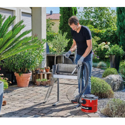 Aspirateur à cendres – 800 W – 170 mbar – Cuve métal 18 L – Tuyau 1 m – Filtration double - EINHELL