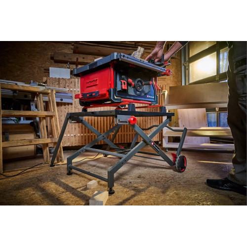 Support pour scie circulaire – E-Stand TSS – Acier – Hauteur réglable 57 à 62 cm – Charge max. 200 kg – Repliable – Roulettes in - EINHELL 