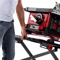 Support pour scie circulaire – E-Stand TSS – Acier – Hauteur réglable 57 à 62 cm – Charge max. 200 kg – Repliable – Roulettes in - EINHELL 