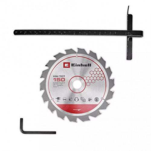 Scie circulaire portative sans fil – TE-CS 18/150-2 Li – Ø 150 mm – 18 V – Profondeur 49 mm – LED – Raccord aspirateur - EINHELL 