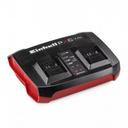 Chargeur double rapide – Power X-Twincharger 4A - 18 V - 2 ports - LED - recharge simultanée - EINHELL