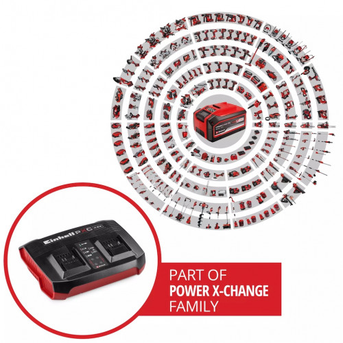Chargeur double rapide – Power X-Twincharger 4A - 18 V - 2 ports - LED - recharge simultanée - EINHELL