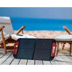 Panneau solaire pliable – 40 W - XT60 - USB-A & USB-C - IPX4 - pour station TE-ES 18/150/1 Li-C - EINHELL 