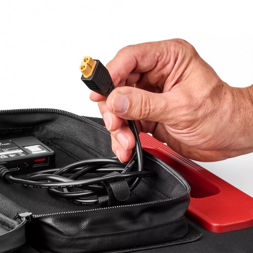 Panneau solaire pliable – 40 W - XT60 - USB-A & USB-C - IPX4 - pour station TE-ES 18/150/1 Li-C - EINHELL 