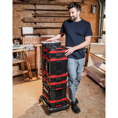 Plateau adaptateur – E-Case - 444 x 300 mm - Polypropylène - 90 kg max - Fixation murale ou mallette - EINHELL