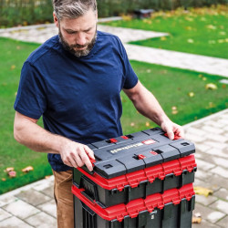 Plateau adaptateur – E-Case - 444 x 300 mm - Polypropylène - 90 kg max - Fixation murale ou mallette - EINHELL