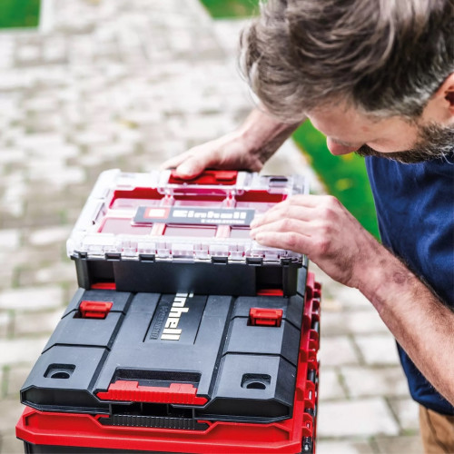 Plateau adaptateur – E-Case - 444 x 300 mm - Polypropylène - 90 kg max - Fixation murale ou mallette - EINHELL