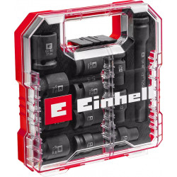 Jeu de douilles à impact – 12 pièces – 1/2” – 10 à 21 mm + rallonge 125 mm – acier CrMo - EINHELL 