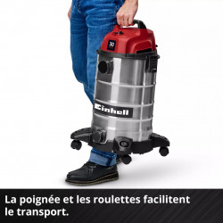 Aspirateur eaux et poussières TC-VC 3055 S – 30 L – 950 W – cuve inox - EINHELL 