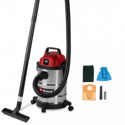 Aspirateur eau et poussières inox – TC-VC 2045 S – 900 W – Cuve 20 L – Fonction soufflage de marque EINHELL , référence: J9088300