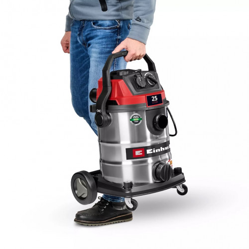 Aspirateur eau et poussières – TE-VC 2580 SACL – 1100 W – Cuve inox 25 L – Filtre HEPA – Classe L - EINHELL