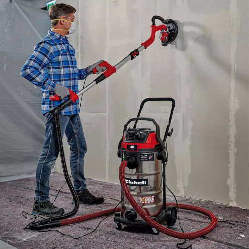 Aspirateur eau et poussières – TE-VC 4090 SACL – 1150 W – Cuve inox 40 L – Filtre HEPA – Classe L - EINHELL