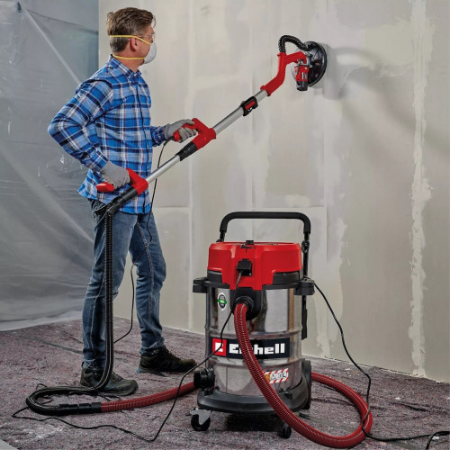 Aspirateur eau et poussières – 50 L – 230 mbar – 1 300 W – Filtre HEPA – Classe L – Cuve inox - EINHELL