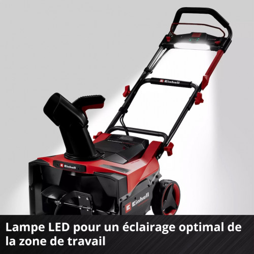 Fraise à neige sans fil – GP-ST 36/53 Li E BL-Solo – 36 V – Largeur 53 cm – Éjection réglable 220° – Moteur Brushless – Sans bat - EINHELL