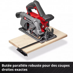 Scie circulaire portative sans fil – TE-CS 18/165-2 Li – Ø 165 mm – 18 V – Profondeur 57 mm – Angle réglable – LED – Raccord asp - EINHELL