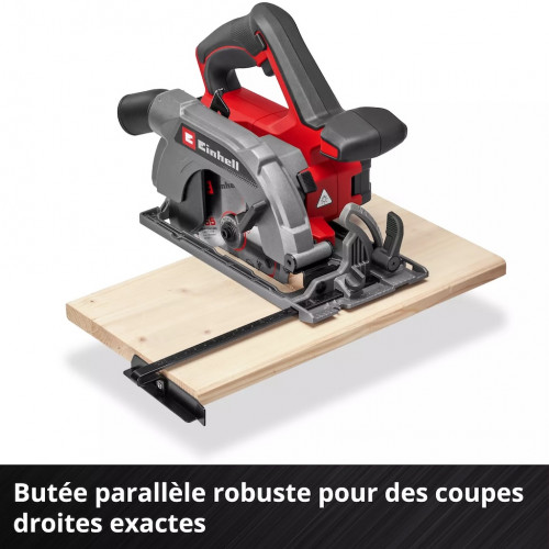 Scie circulaire portative sans fil – TE-CS 18/165-2 Li – Ø 165 mm – 18 V – Profondeur 57 mm – Angle réglable – LED – Raccord asp - EINHELL