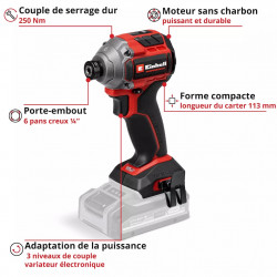 Visseuse à chocs sans fil – TP-CI 18/250-C Li BL - 18 V - Brushless - 250 Nm - 3 vitesses - EINHELL