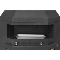 Poêle à bois d’angle - LINAM noir - 10,6 kW - 170 m³ - Classe A - Design panoramique et haut rendement - Eider Biomasa