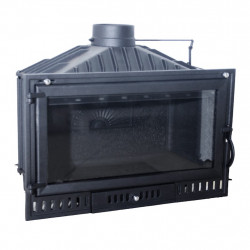 Foyer à bois - Hogar 90 - 12,7 kW - rendement 78 % - Ø180 mm de marque Eider Biomasa, référence: B9094800