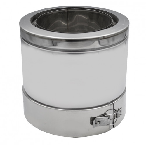 Adaptateur haut flexible isolé – Ø100 mm vers conduit pellets - Joncoux