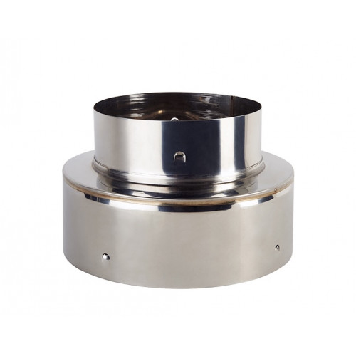 Embout de finition haute-basse pour conduit flexible isolé – Ø130/196 mm – Inox - Joncoux