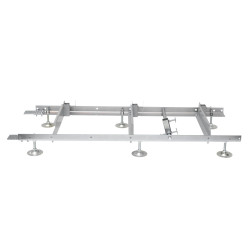 Rail d’extension 1,5 m avec pieds réglables – Pour scie à ruba de marque Holzmann, référence: B9099300