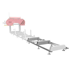 Extension de rail 2 m avec pieds réglables de marque Holzmann, référence: B9099400