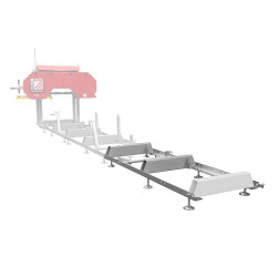 Extension rail 2 m – Pour scie à grumes de marque Holzmann, référence: B9099500