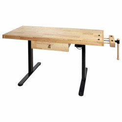 Établi électrique réglable – WB150ELIFT_230V – 1365 x 500 mm – 40 kg – 1 tiroir - Holzmann