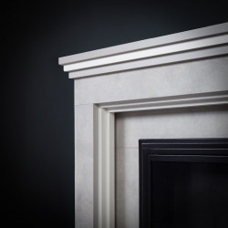 Cheminée électrique décorative – RETRO EF1 – 1800 W - télécommande - effet flamme LED 4 couleurs - gris - DLC Home