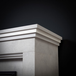 Cheminée électrique décorative – RETRO EF1 – 1800 W - télécommande - effet flamme LED 4 couleurs - gris - DLC Home