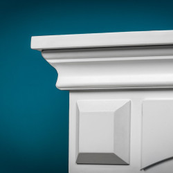 Cheminée électrique décorative – SANTORINI – 1800 W - télécommande - effet flamme LED - Blanc - DLC Home