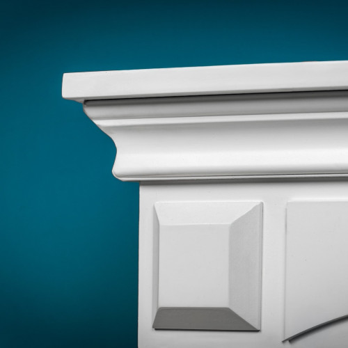 Cheminée électrique décorative – SANTORINI – 1800 W - télécommande - effet flamme LED - Blanc - DLC Home