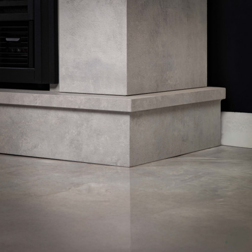 Cheminée électrique décorative – LEMBONGAN– 1800 W - télécommande - effet flamme LED - blanc - DLC Home