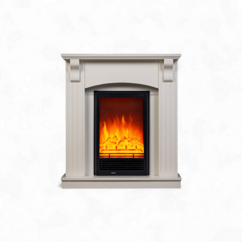 Cheminée électrique décorative – COLUMN – 1800 W - télécommande - effet flamme LED - blanc - DLC Home