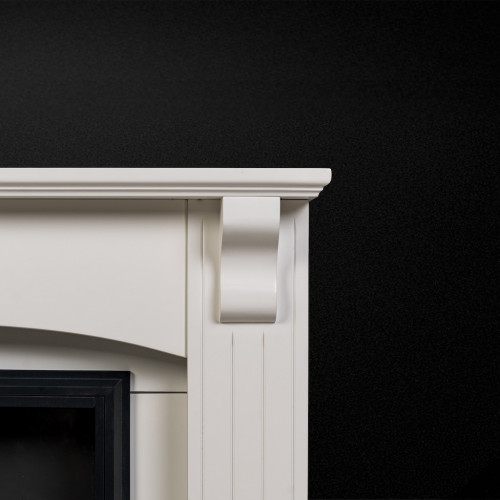 Cheminée électrique décorative – COLUMN – 1800 W - télécommande - effet flamme LED - blanc - DLC Home