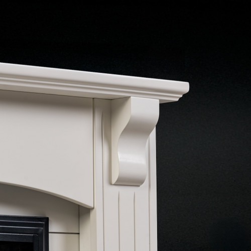 Cheminée électrique décorative – COLUMN – 1800 W - télécommande - effet flamme LED - blanc - DLC Home