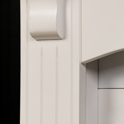 Cheminée électrique décorative – COLUMN – 1800 W - télécommande - effet flamme LED - blanc - DLC Home