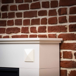 Cheminée électrique décorative – PENIDA – 1800W – Télécommande – blanche - DLC Home