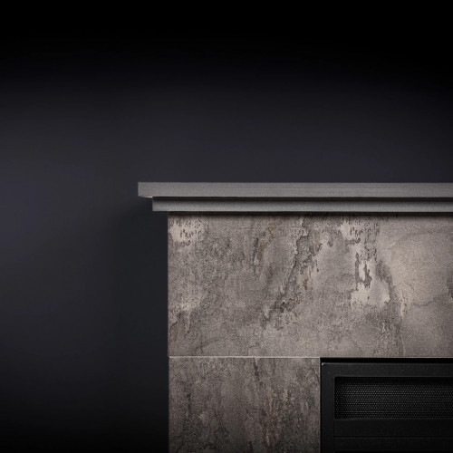 Cheminée électrique décorative – PENIDA EF2 – 1800W – Bluetooth & télécommande – foncé - DLC Home